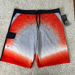 Size 38 OP FLEX Men's Red Board Shorts NWT